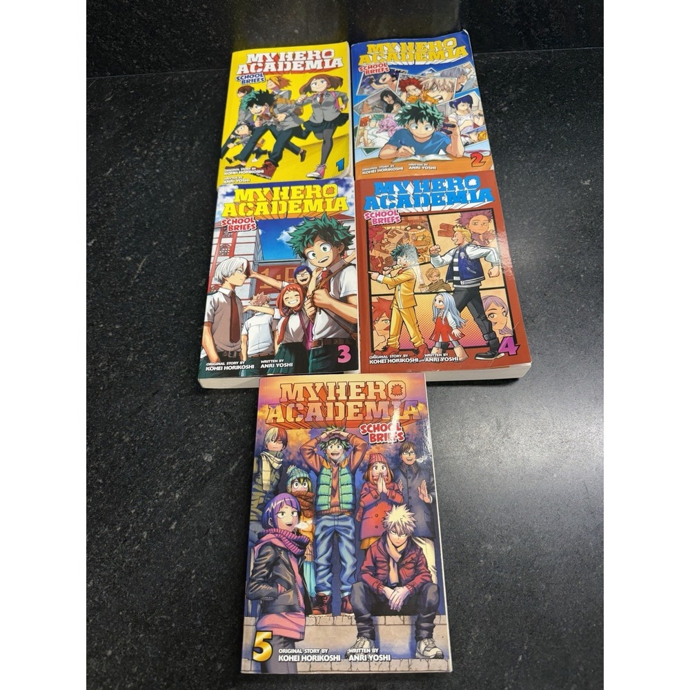 My Hero Academia: School Briefs Vol. 1–5‎ Complete Set (VIZ) Manga Novels Lot